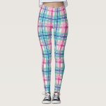 Tartan, plaid pattern leggings