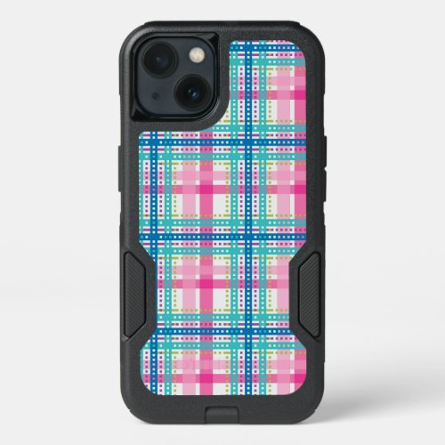 Tartan plaid pattern iPhone 13 case