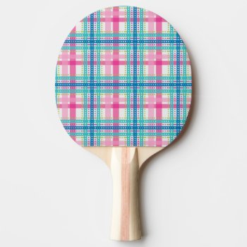 Tartan  Plaid Pattern Ping Pong Paddle by trendzilla at Zazzle
