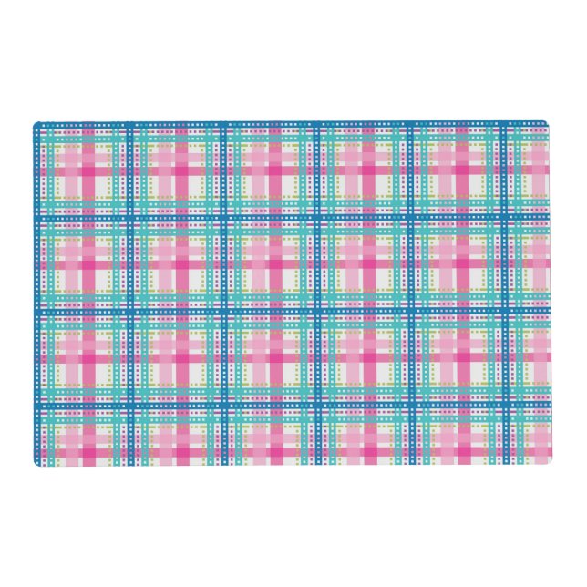 Tartan, plaid pattern placemat (Front)