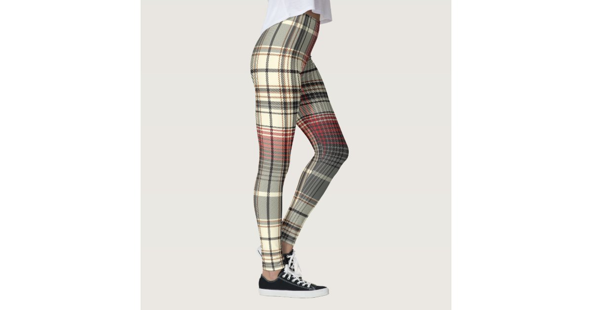 4 Styles Of Scottish Tartan / Argyle Print Tights Available (Made In Italy)