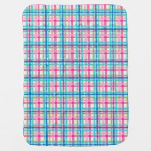 Tartan, plaid pattern stroller blanket