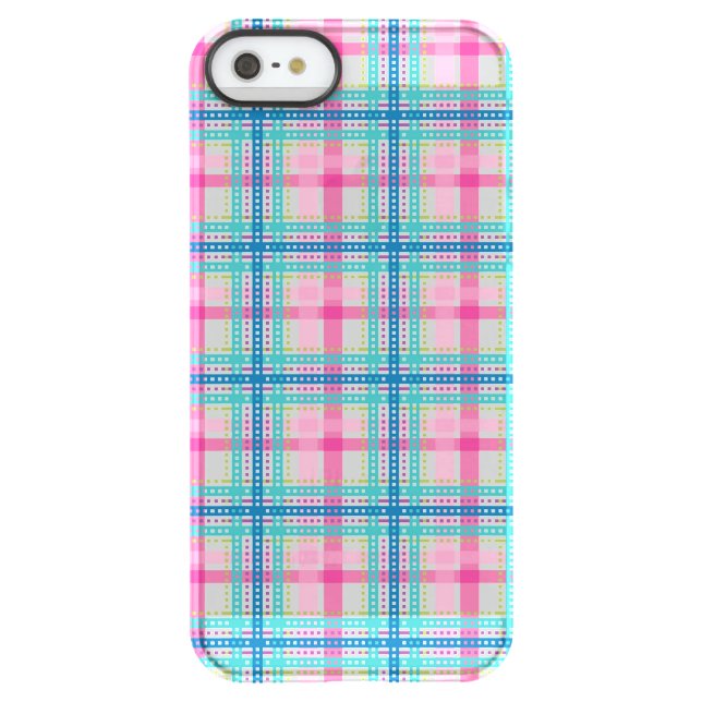Tartan, plaid pattern uncommon iPhone case (Back)