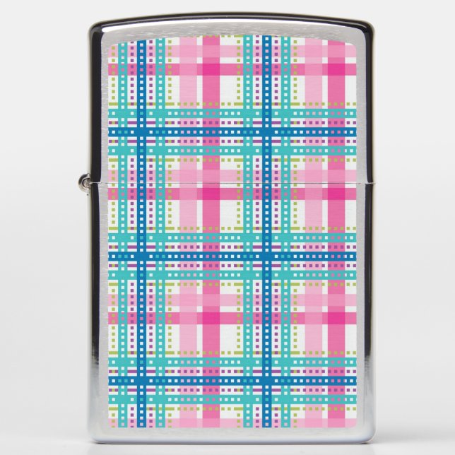 Tartan, plaid pattern zippo lighter (Front)