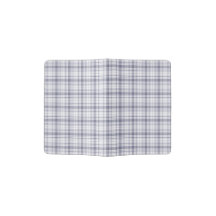 Tartan Plaid Purple & White No. 61