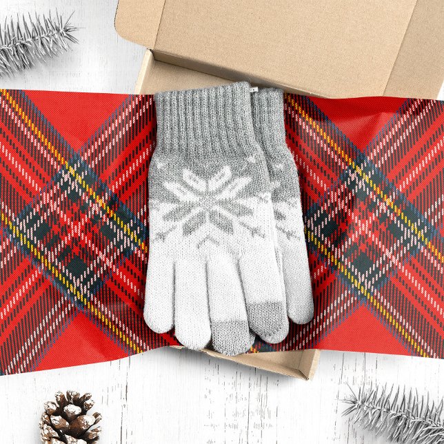 Tartan Plaid Red Christmas Tissue Paper (Creator Uploaded)