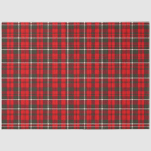 Tartan Plaid Red Traditional Popular Collection Tissue Paper
