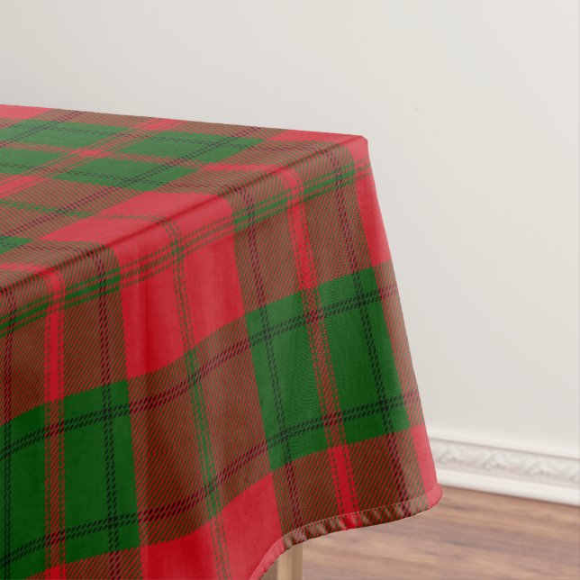 Tartan Plaid Scottish Clan Drummond Checkered Tablecloth (In Situ)