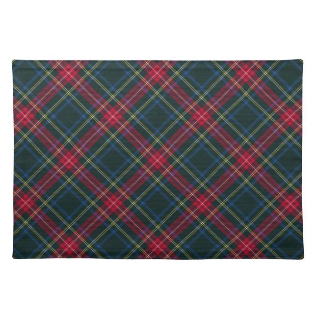 Tartan,plaid,Scottish plaid      Cloth Placemat (Front)