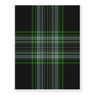 Tartan Plaid Temporary Tattoos