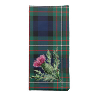 Tartan plaid Thistle Napkin