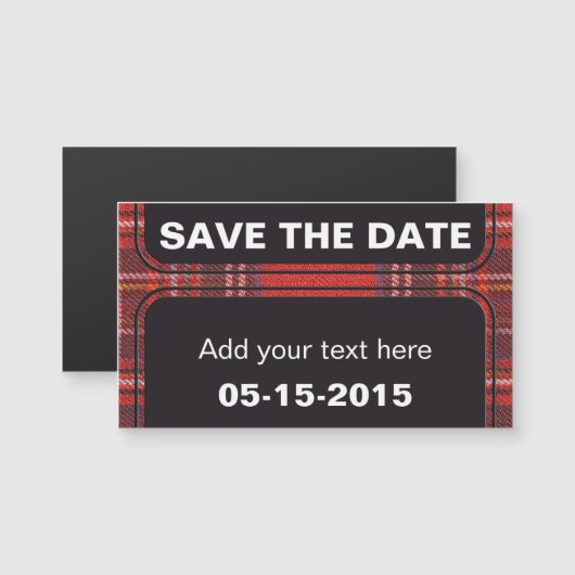 Tartan plaids pattern royal red fabric (Front/Back)