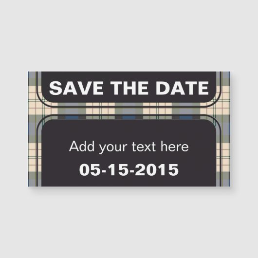 Tartan plaids pattern - traditional blue beige (Front)