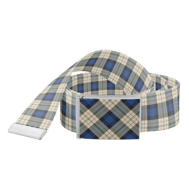 Tartan plaids pattern - traditional blue beige belt (Snake)