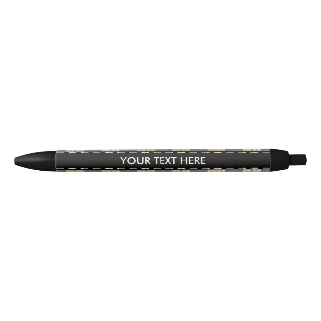 Tartan plaids pattern - traditional blue beige pen (Front)