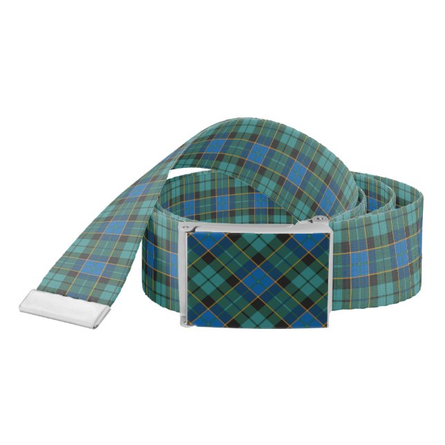 Tartan plaids pattern - traditional blue green belt (Snake)