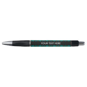 Tartan plaids pattern - traditional blue green pen