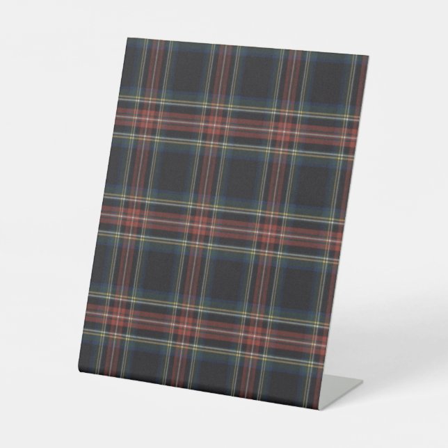 Tartan Plastic Pedestal Sign 8" X 10" (Front)