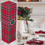 Tartan - Red Green and OffWhite Wine Box<br><div class="desc">Tartan in red green and offwhite. Other colorways available.</div>