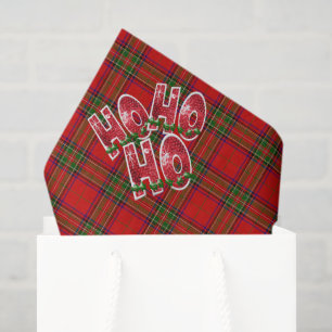 Tartan Red Plaid Christmas Tissue Paper