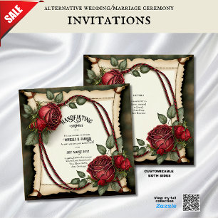 TARTAN RIBBON HANDFASTING CEREMONY INVITATIONS