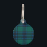 Tartan Round Pet Tag<br><div class="desc">Tartan Round Pet Tag</div>