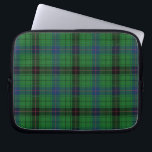 Tartan Rustic Davidson Plaid Blue Green Laptop Sleeve<br><div class="desc">Clan Davidson tartan green black checkered design laptop sleeve for anyone who loves classic and elegant cover that's great to give your laptop somewhere comfy to lay down and reduce scratches. Celebrate all things Scottish tradition with this cool Clan Davidson tartan print laptop sleeve. TIP: Great to pair with our...</div>
