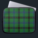 Tartan Rustic Davidson Plaid Blue Green Laptop Sleeve<br><div class="desc">Clan Davidson tartan green black checkered design laptop sleeve for anyone who loves classic and elegant cover that's great to give your laptop somewhere comfy to lay down and reduce scratches. Celebrate all things Scottish tradition with this cool Clan Davidson tartan print laptop sleeve. TIP: Great to pair with our...</div>