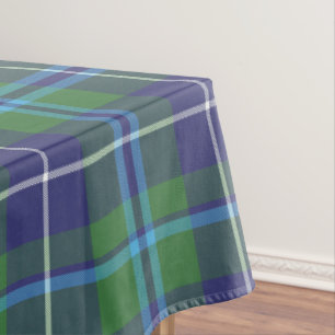 Tartan Rustic Plaid Clan Douglas Checkered Tablecloth