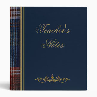 Tartan School Binder – Green, Red & Blue