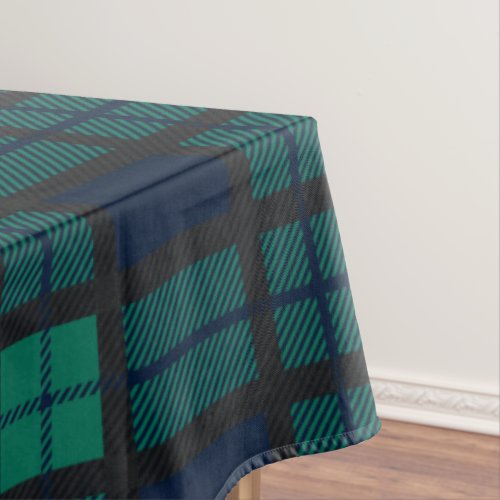 Tartan Scottish Clan Blackwatch Checkered Plaid Tablecloth