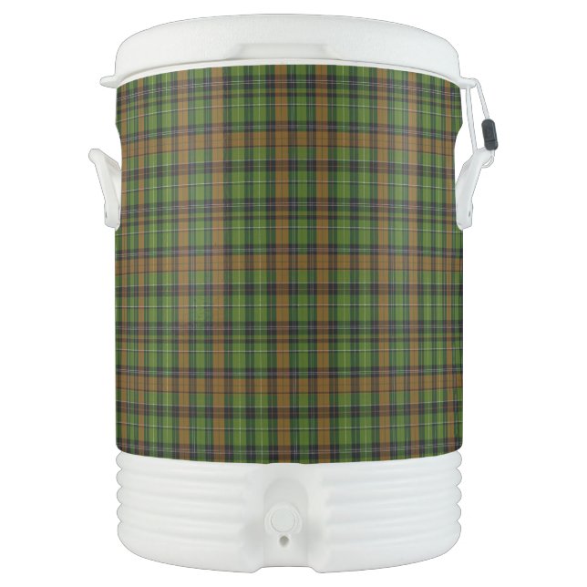  Tartan scottish  Plaid Classic Blue  Beverage Cooler (Front)