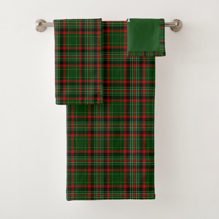 Tartan, Scottish Plaid Pattern Bath Towel Set