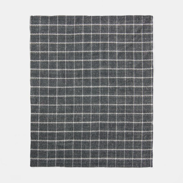 tartan texture fleece blanket (Front)