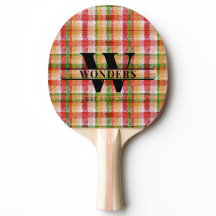 Tartan Texture Plaid Custom Monogrammed