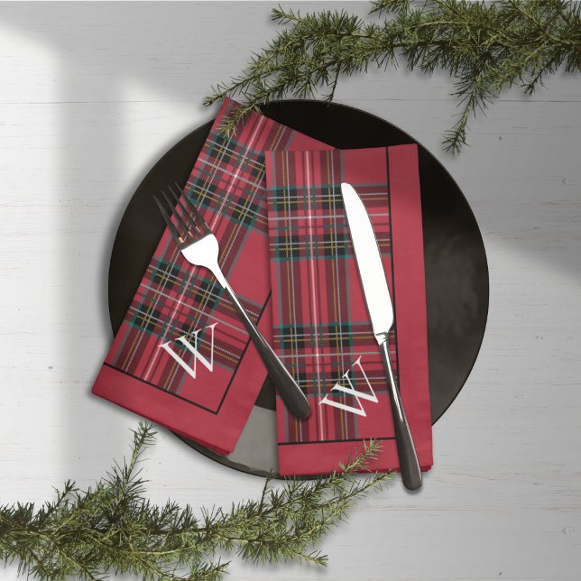 Tartan Tidings Cloth Napkin (Creator Uploaded)
