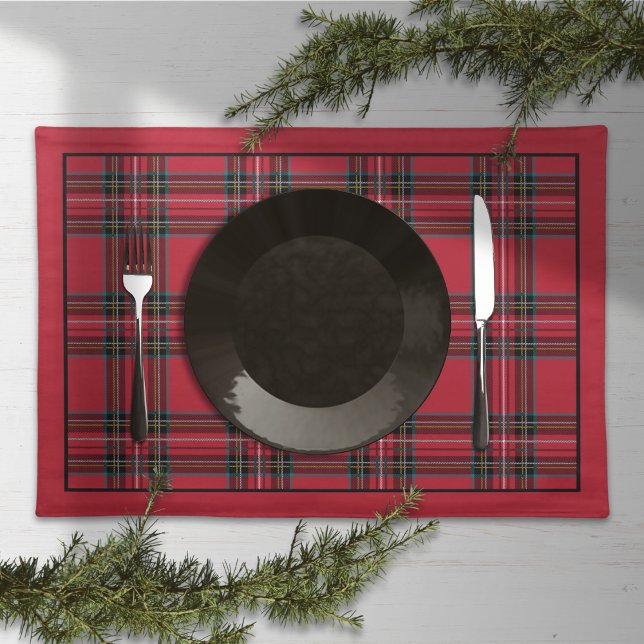 Tartan Tidings Cloth Placemat (Creator Uploaded)