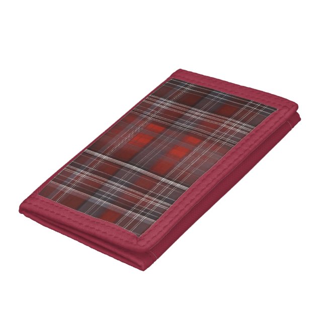 Tartan, Timeless Check Pattern Trifold Wallet (Bottom)