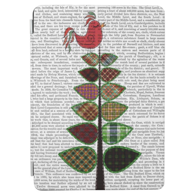Tartan Tree Illustration iPad Air Cover (Front)