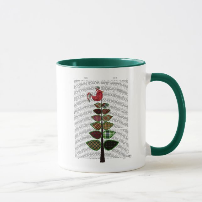 Tartan Tree Illustration Mug (Right)