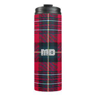 Tartan w/out your Initials or other Text Thermal Tumbler
