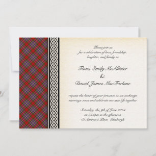 Tartan Wedding Invitation