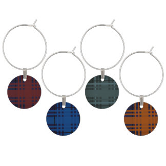 Tartan Wine Charm Set