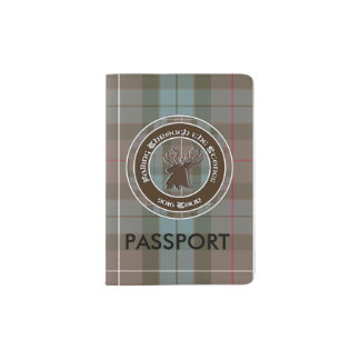 Tartan with tour logo passport holder