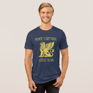 Tartaria Conspiracy Theory Lost Empire Mud Flood Tri-Blend Shirt