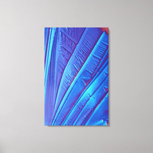 Tartaric acid crystals canvas print