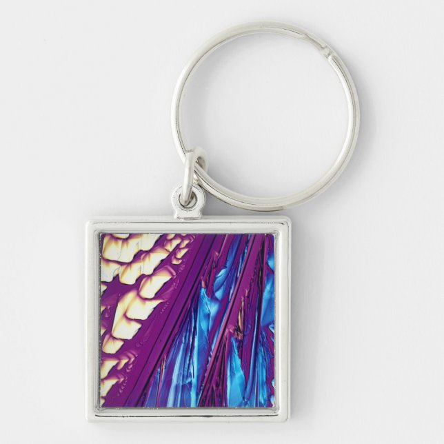 Tartaric Acid Crystals Keychain (Front)