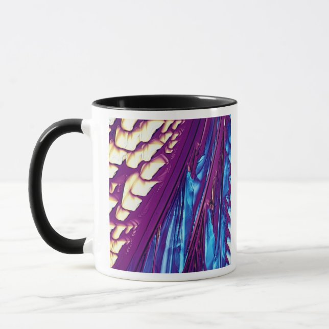 Tartaric Acid Crystals Mug (Left)