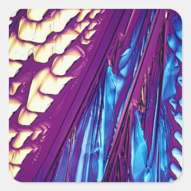 Tartaric Acid Crystals Square Sticker (Front)