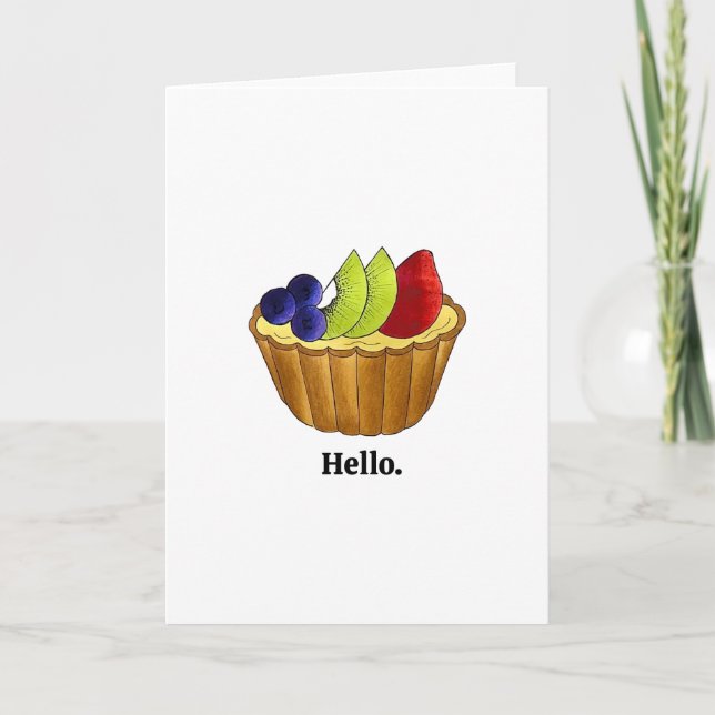 Tarte aux Fruits Fruit Tart Pie French Pastry Card (Front)